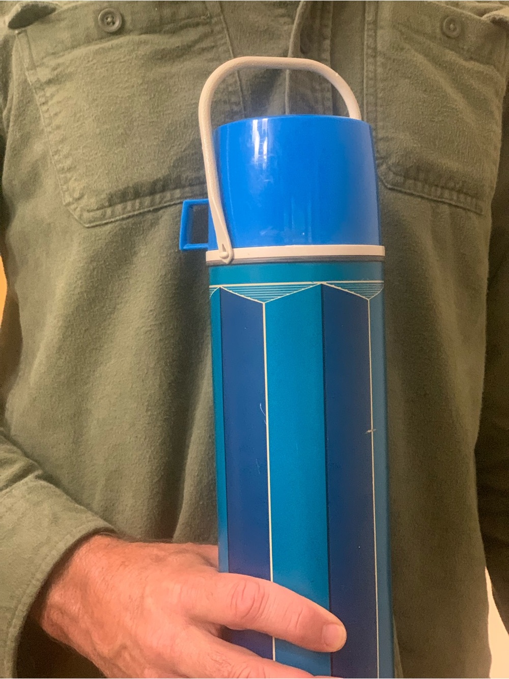 Vintage Insulated Vacuum Flask - Portable Thermos